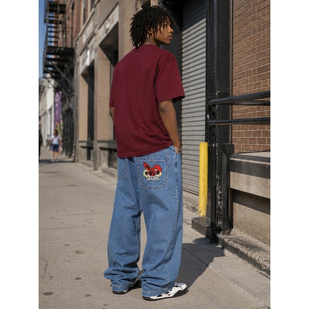 A.LAB Mega Rave Pixel Streetwear Skateboard Jeans Size 28